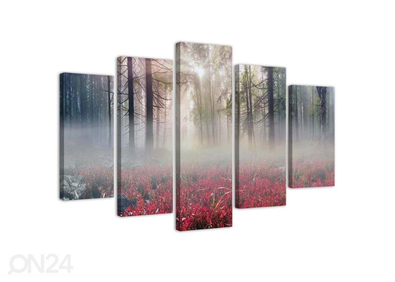 Viieosaline seinapilt Sky at sunset 200x100 cm suurendatud