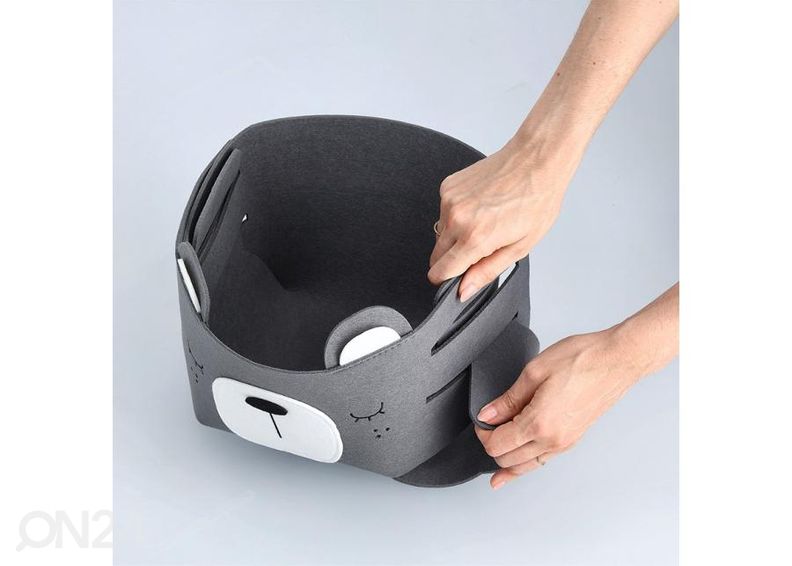 Vildist hoiukorv Karu, hall suurendatud