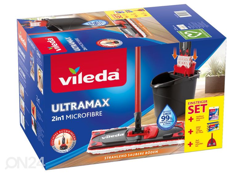 Vileda põrandapesu komplekt Ultramax Starter Box suurendatud