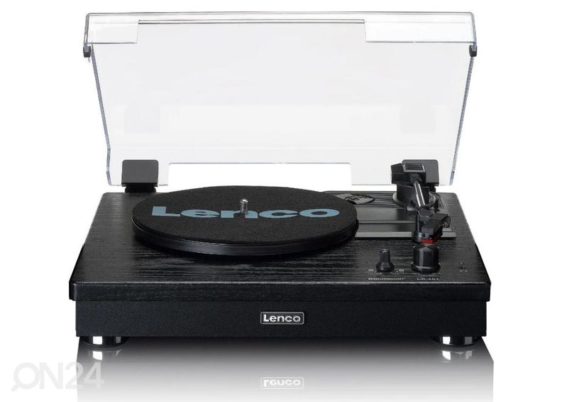 Vinüülplaadimängija 2 kõlari ja BT ühendusega Lenco LS101BK, must suurendatud