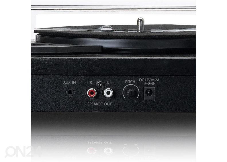 Vinüülplaadimängija 2 kõlari ja BT ühendusega Lenco LS101BK, must suurendatud