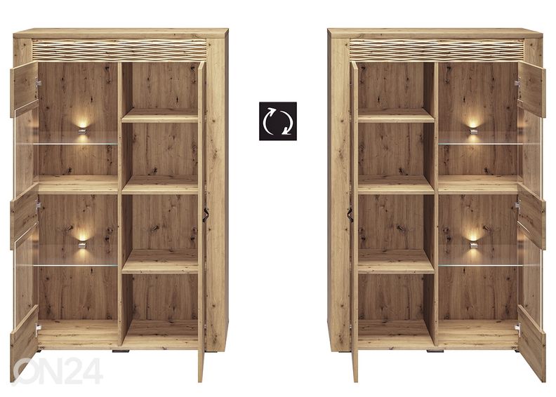 Vitriinkapp Arda 92 cm suurendatud