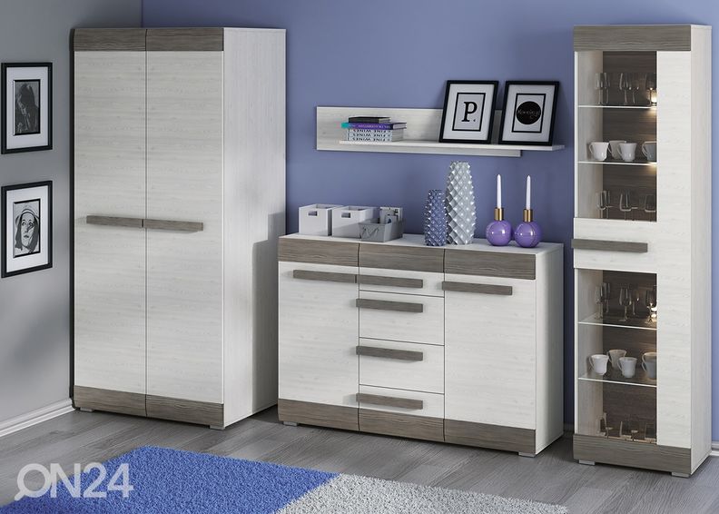 Vitriinkapp Bianca 55 cm suurendatud