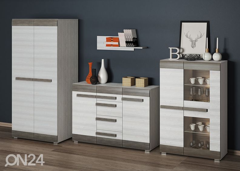 Vitriinkapp Bianca 92 cm suurendatud