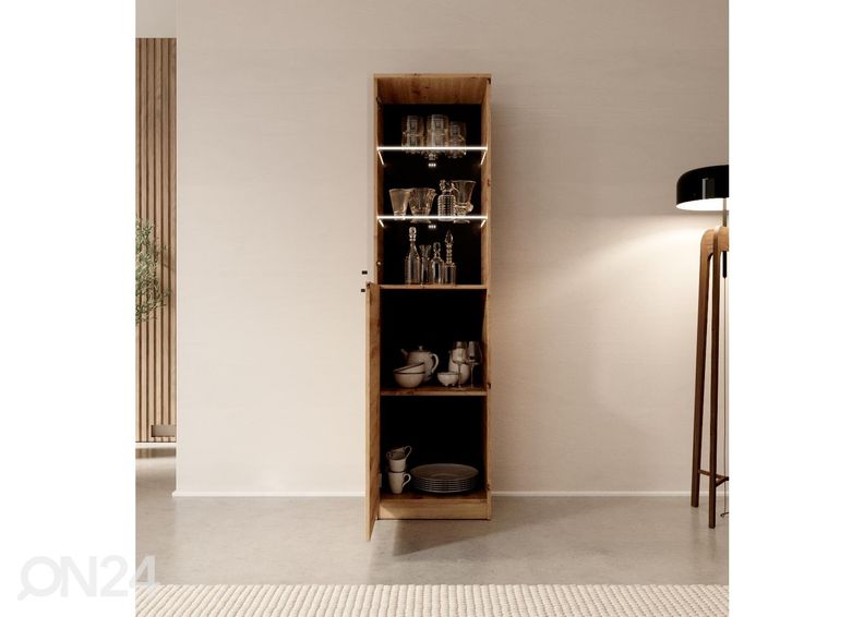 Vitriinkapp Elk 50 cm + LED valgustus suurendatud