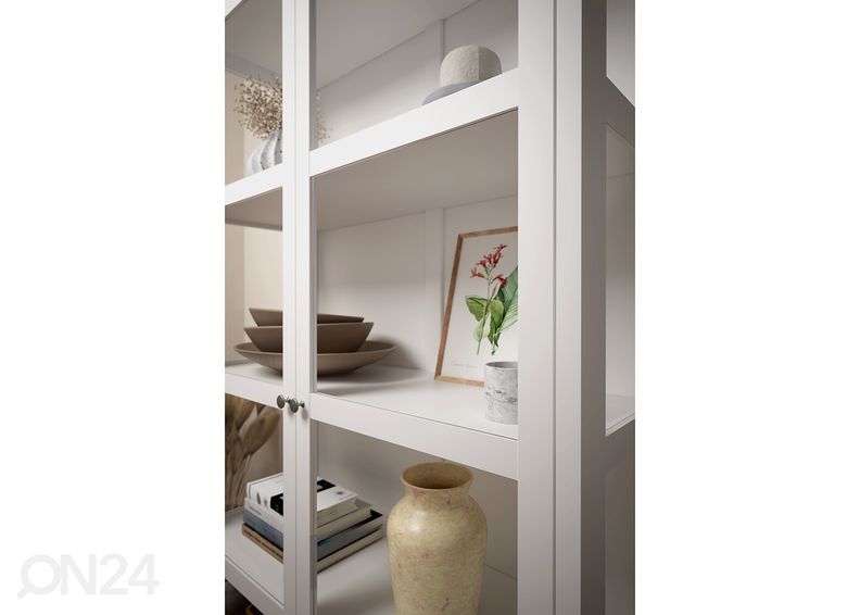 Vitriinkapp Excellent, valge suurendatud