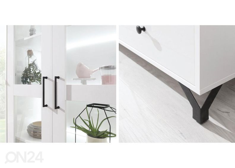 Vitriinkapp + LED valgustus suurendatud