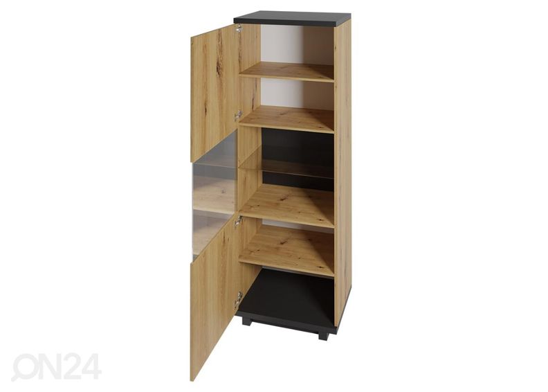 Vitriinkapp + LED valgustus suurendatud