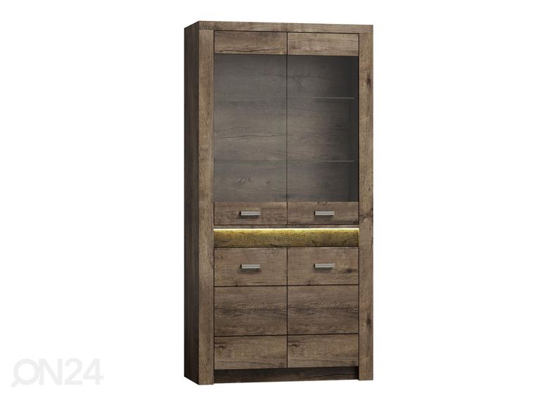 Vitriinkapp + LED-valgustus suurendatud