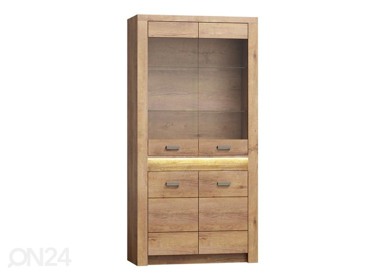 Vitriinkapp + LED-valgustus suurendatud