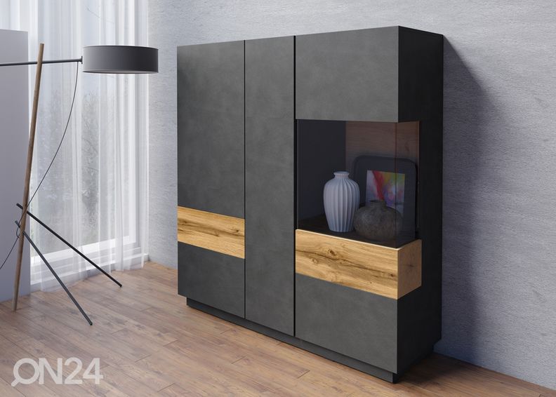 Vitriinkapp, matera/tamm suurendatud