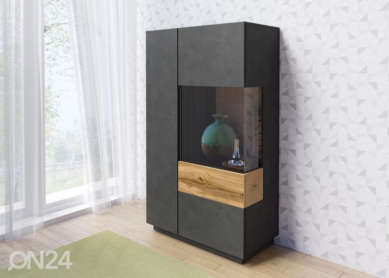 Vitriinkapp, matera/tamm, parempoolne suurendatud