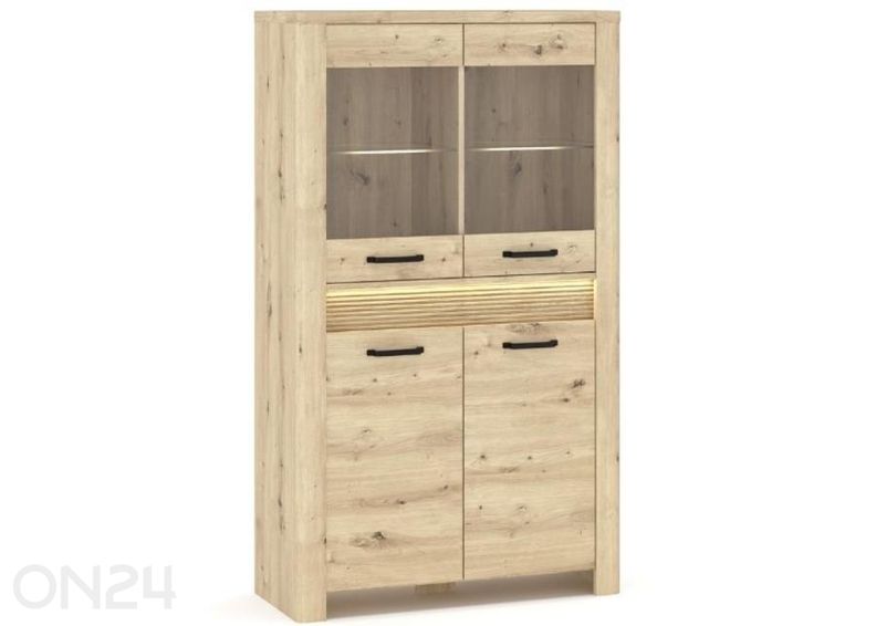 Vitriinkapp Moris 96 cm + LED suurendatud