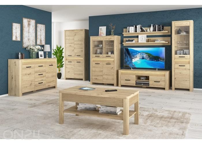 Vitriinkapp Moris 96 cm + LED suurendatud