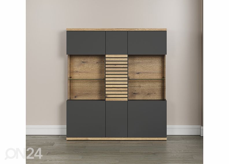 Vitriinkapp Norris 131 cm suurendatud