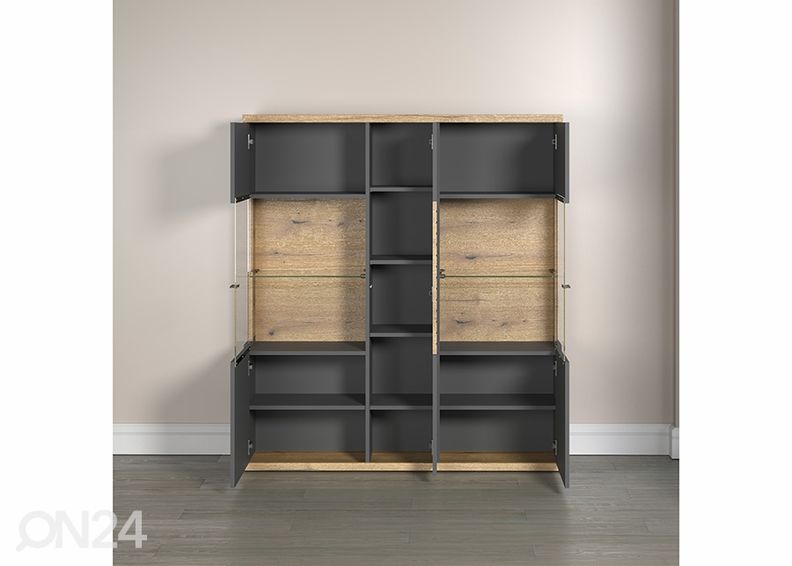 Vitriinkapp Norris 131 cm suurendatud