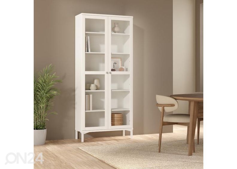 Vitriinkapp Roma 88 cm, valge suurendatud