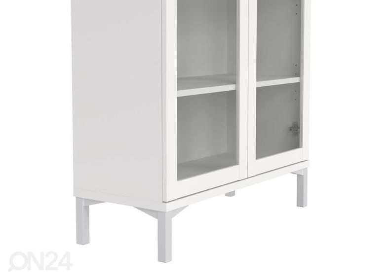 Vitriinkapp Roma 88 cm, valge suurendatud