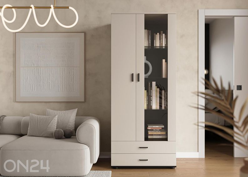 Vitriinkapp Soho 80 cm + LED suurendatud