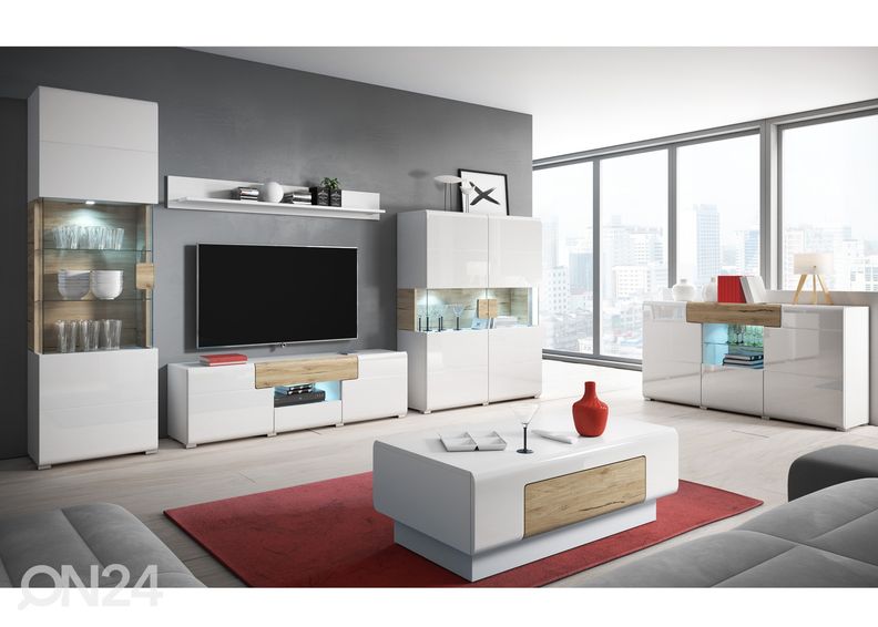 Vitriinkapp, valge suurendatud