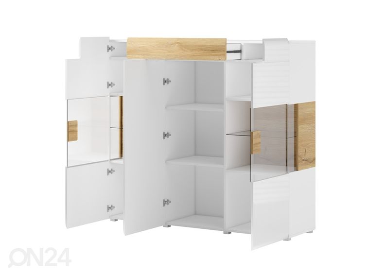 Vitriinkapp, valge suurendatud