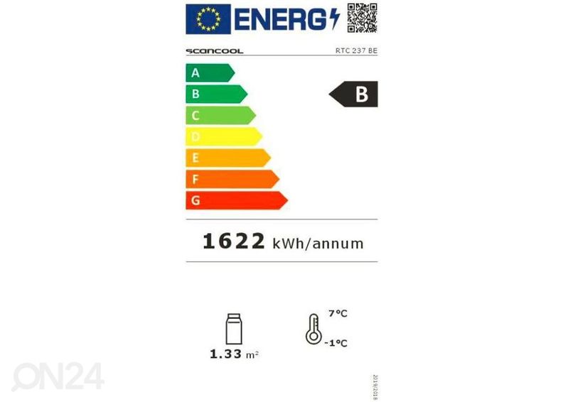 Vitriinkülmik Scandomestic RTC237BE suurendatud