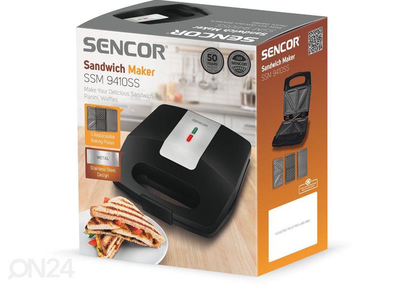 Võileivagrill Sencor SSM9410SS 3in1 suurendatud
