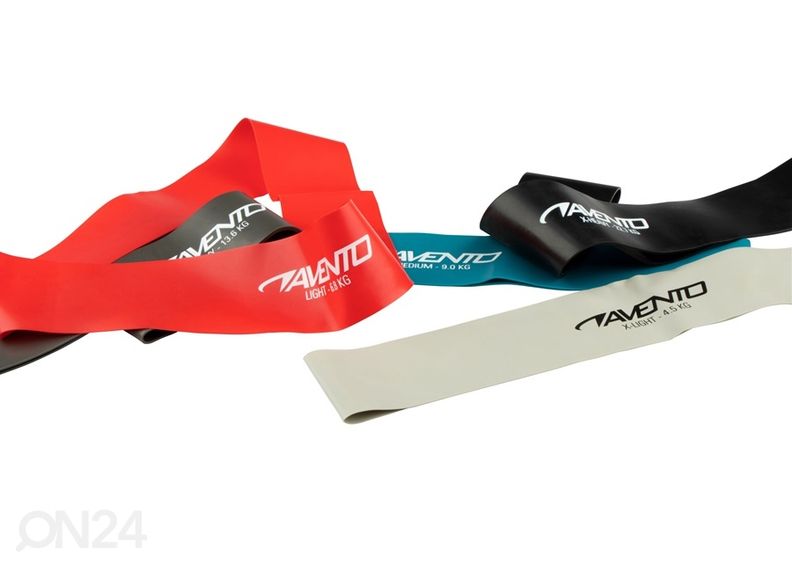 Võimlemiskummide komplekt Avento 5 tk suurendatud