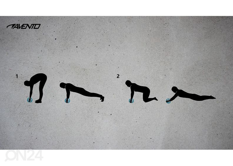 Võimlemisrull kõhulihastele Avento suurendatud