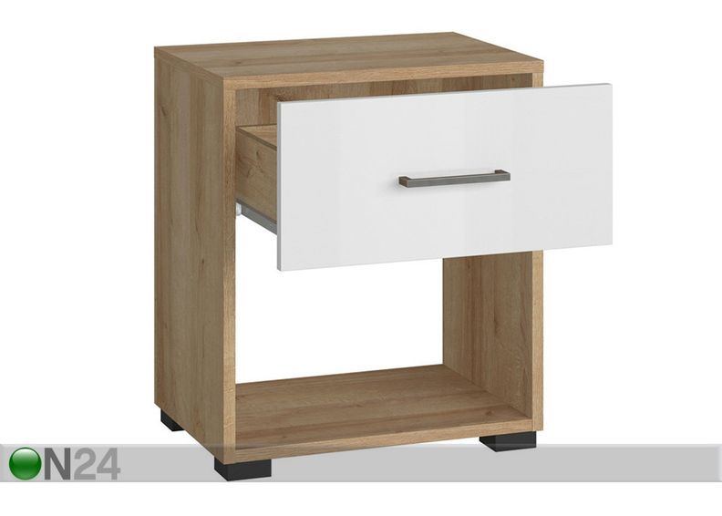 Voodi 160x200 cm, riidekapp, öökapp suurendatud