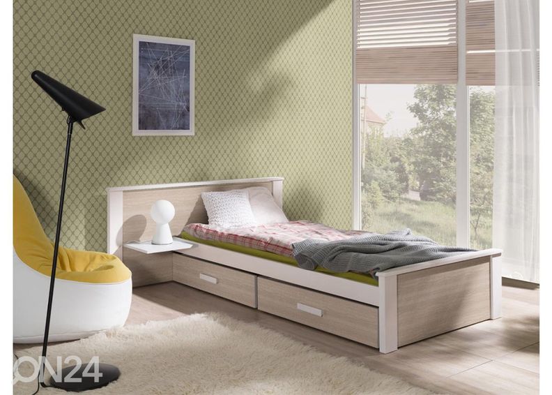 Voodi 90x200 cm suurendatud