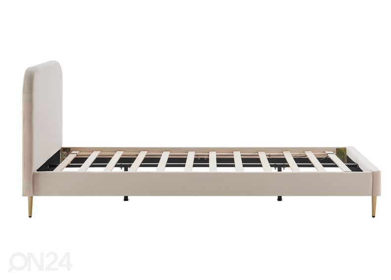 Voodi 90x200 cm, beež suurendatud