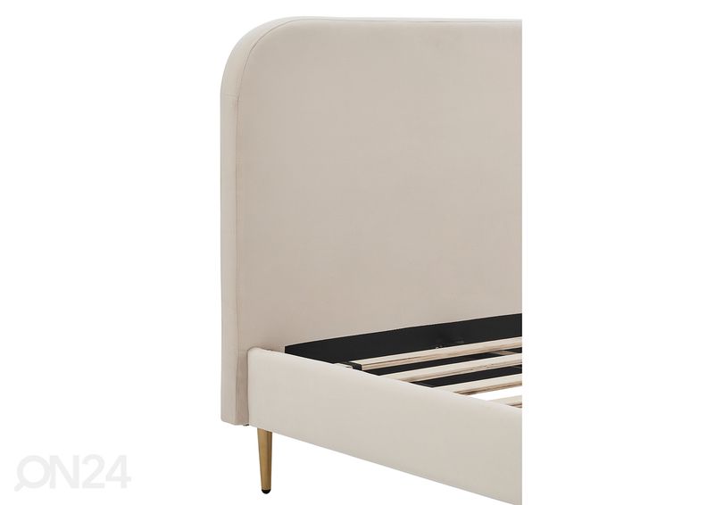 Voodi 90x200 cm, beež suurendatud