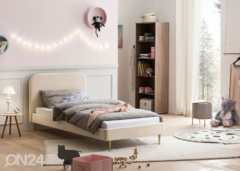 Voodi 90x200 cm, beež suurendatud