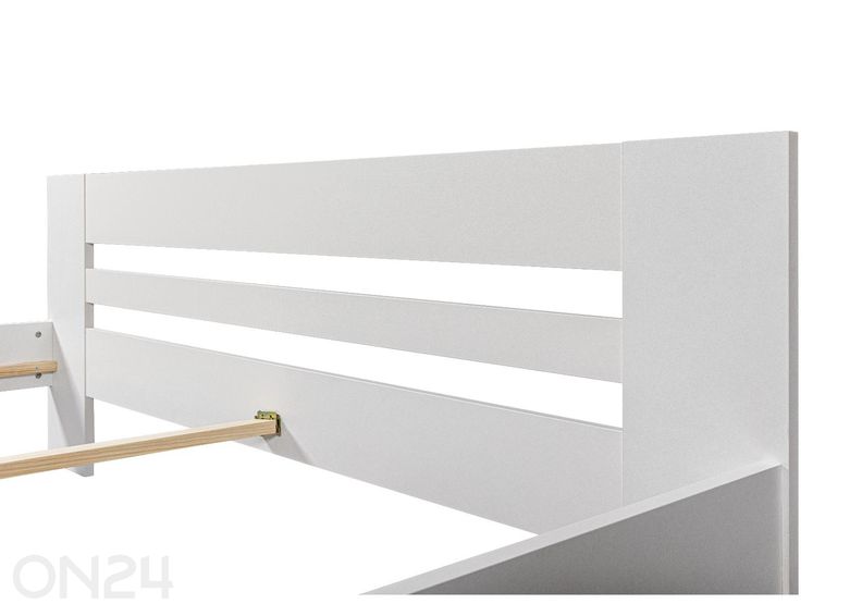 Voodi Annik 180x200 cm, valge suurendatud