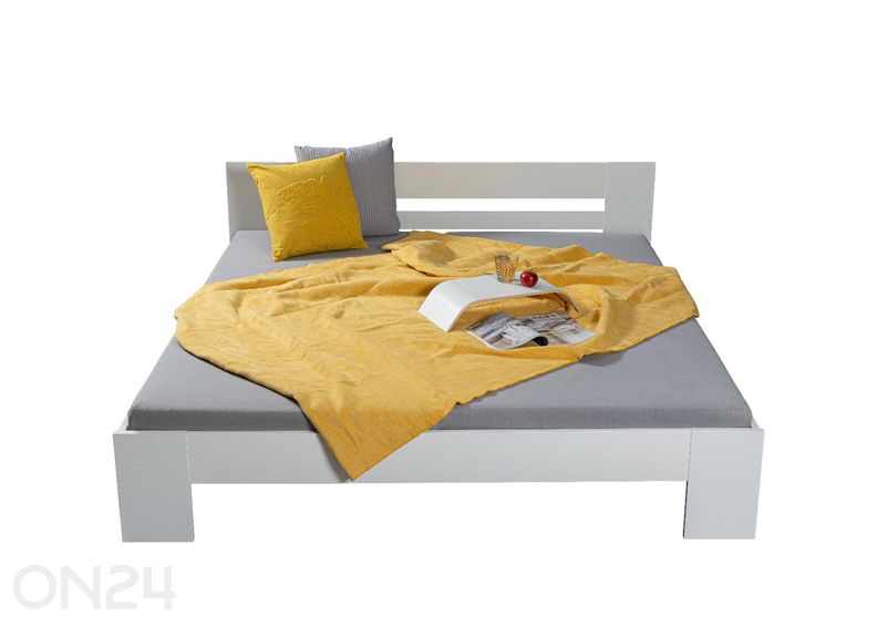 Voodi Annik 180x200 cm, valge suurendatud