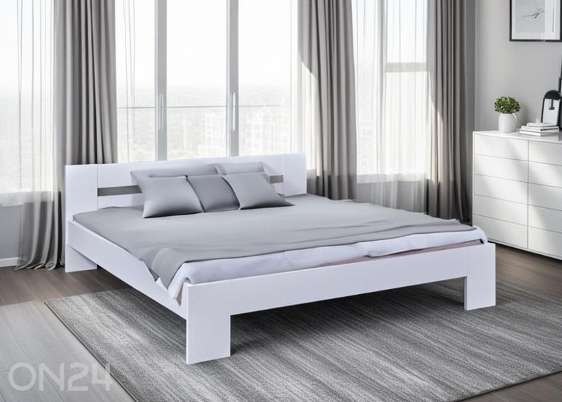 Voodi Annik 180x200 cm, valge suurendatud