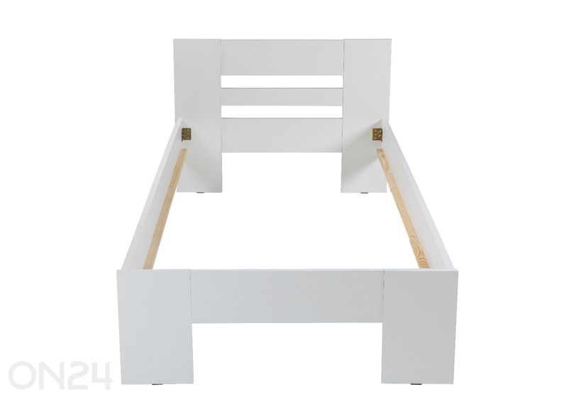 Voodi Annik 90x200 cm, valge suurendatud