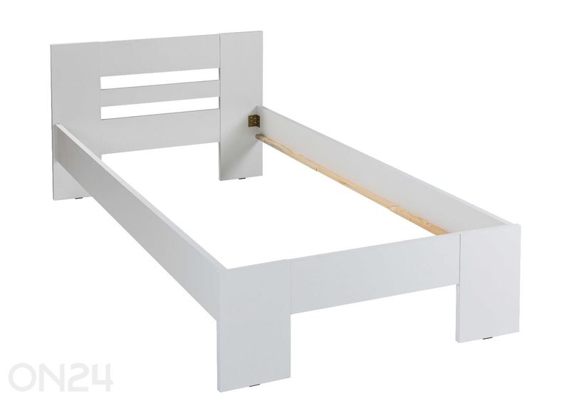 Voodi Annik 90x200 cm, valge suurendatud