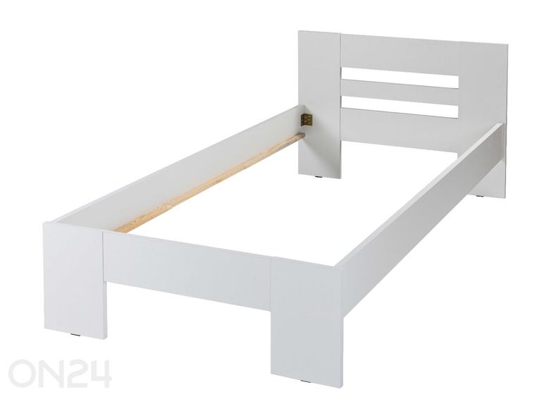 Voodi Annik 90x200 cm, valge suurendatud