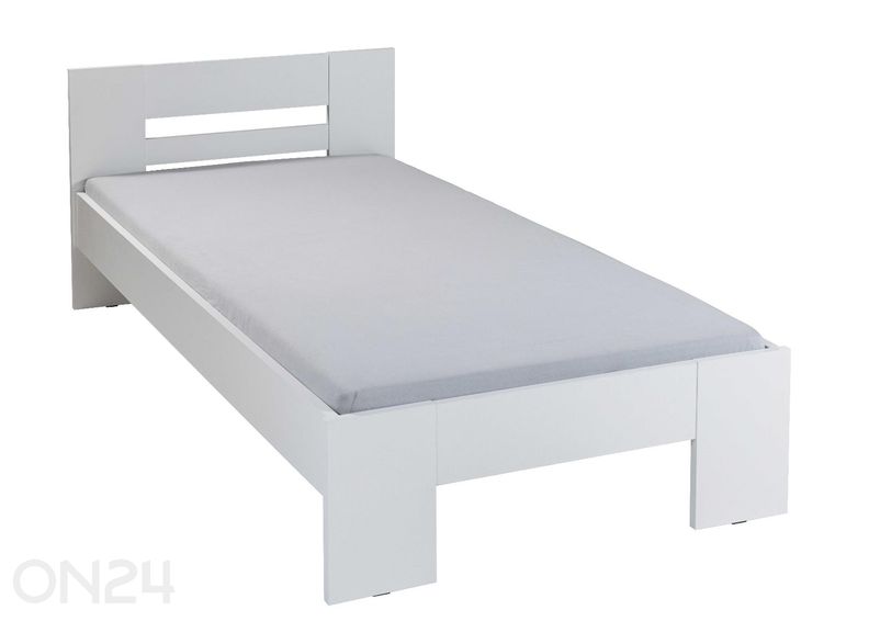 Voodi Annik 90x200 cm, valge suurendatud