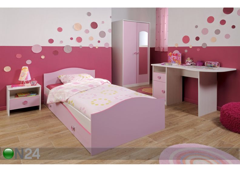 Voodi Charlotte 90x200 cm suurendatud