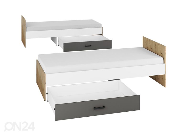 Voodi Firenze 90x200 cm suurendatud