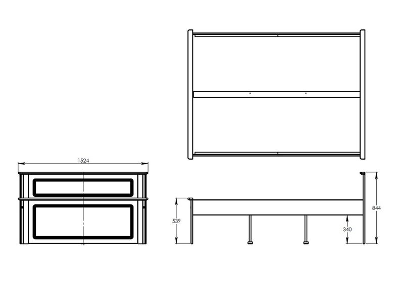 Voodi Hugo 140x200 cm suurendatud