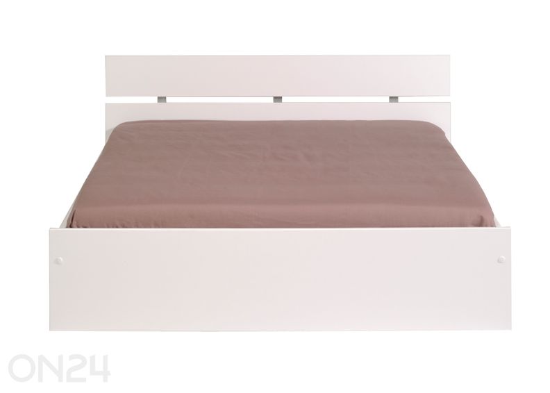 Voodi Infinity 140x200 cm valge suurendatud
