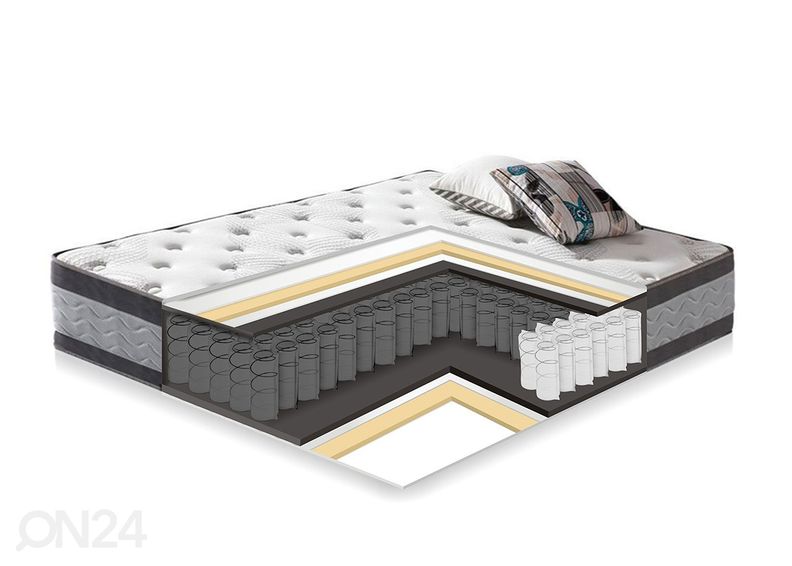 Voodi Jasper 90x200 cm madratsiga Harmony Duo suurendatud