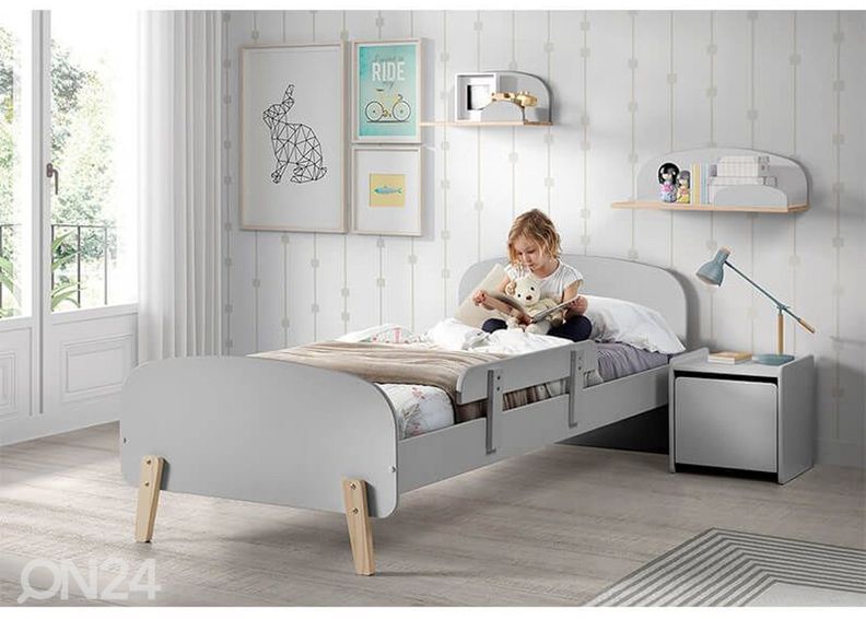 Voodi Kiddy 90x200 cm suurendatud