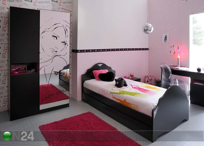 Voodi Lady Doll 90x200 cm suurendatud