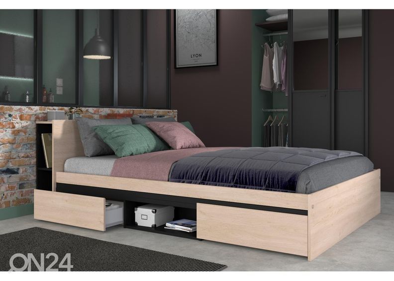 Voodi Lodge 140x190 cm suurendatud