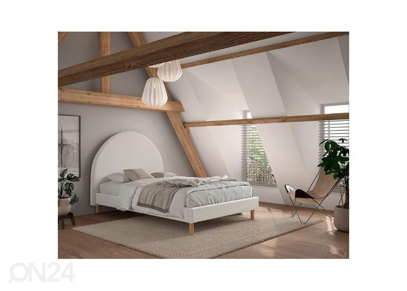 Voodi Moon 140x200 cm, buklee suurendatud